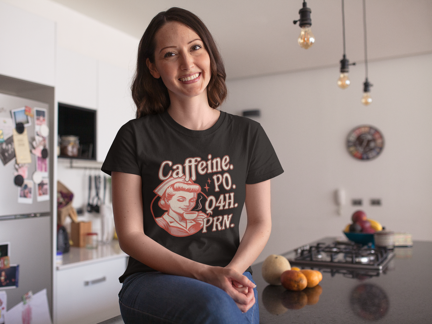 Caffeine Po Q4h Prn - Coffee Lover Nurse Shirt