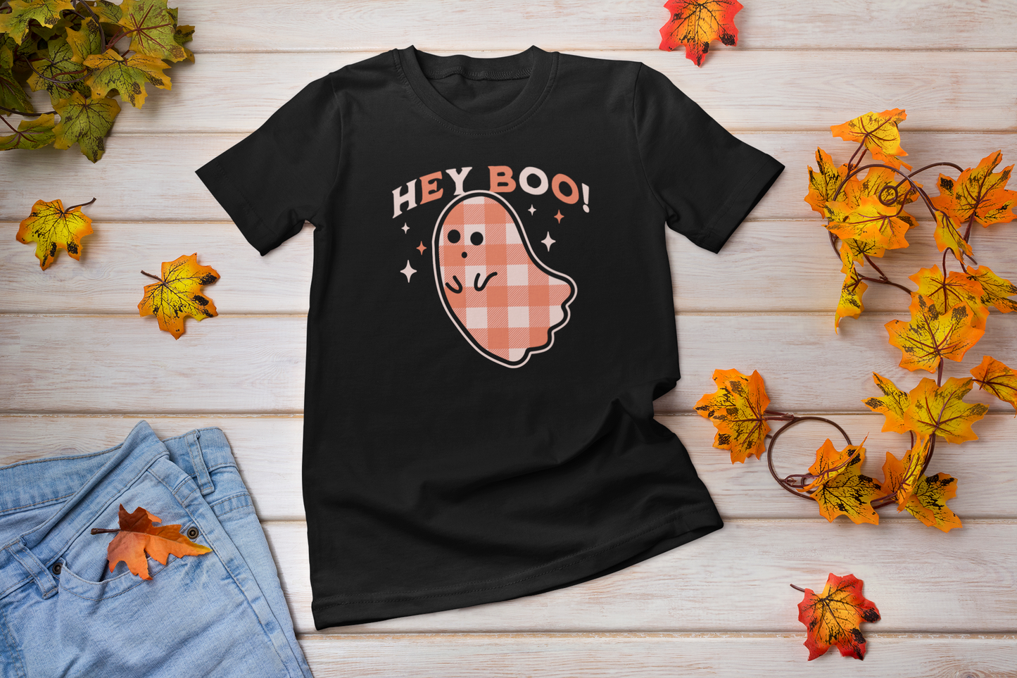 Hey Boo Ghost Creepy Cute Halloween