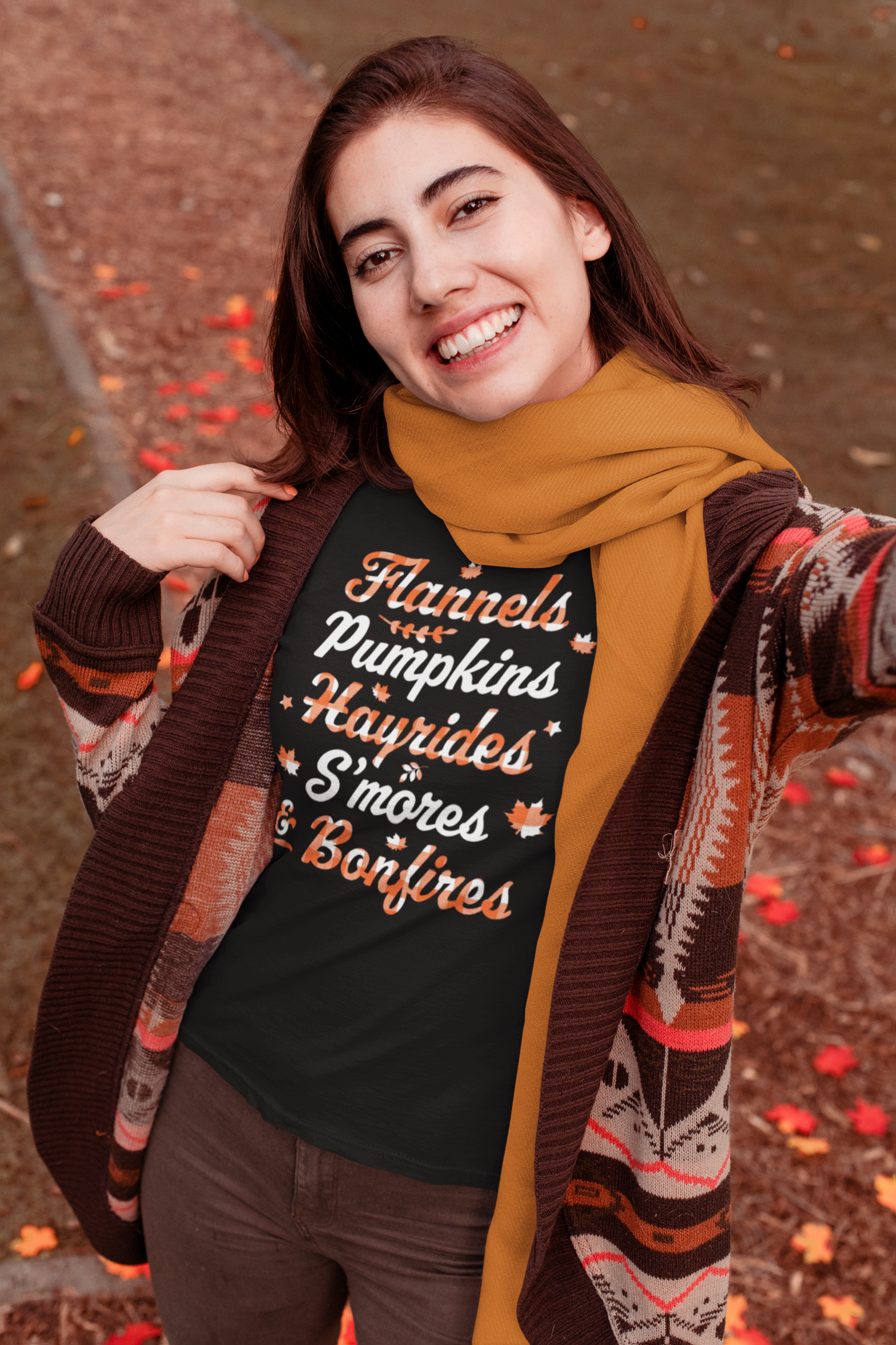 Flannels Pumpkins Hayrides S'mores and Bonfires