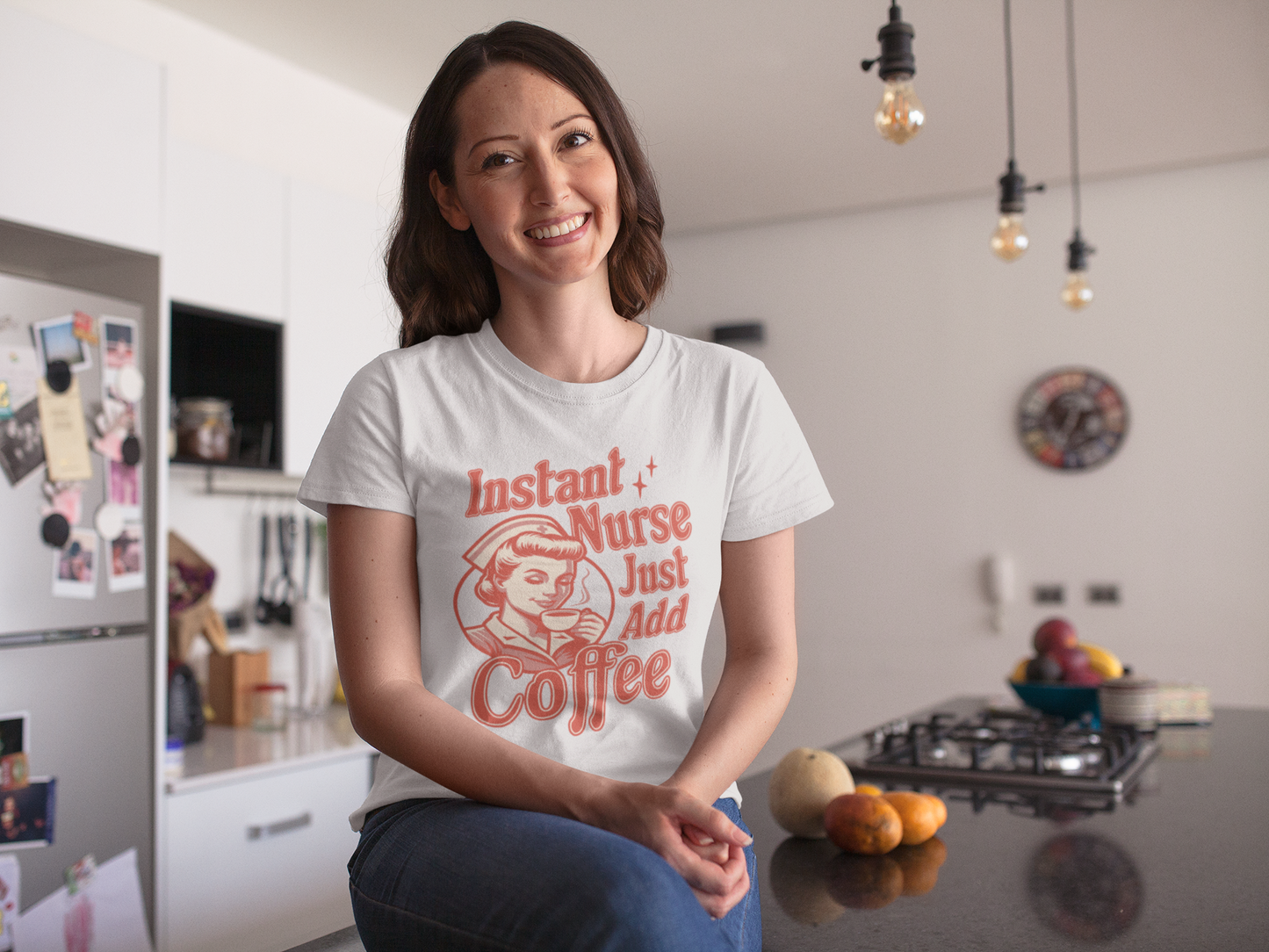 Instant Nurse Just Add Coffee Shirt - Nurse Life Shirt
