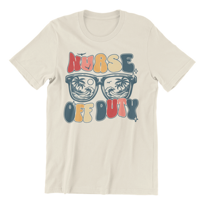 Nurse Off Duty Summer Shirt - Sunglasses Beach and Palm Trees
