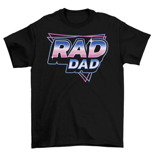 Rad Mom / Rad Dad - Matching Shirts - 80's Retrowave