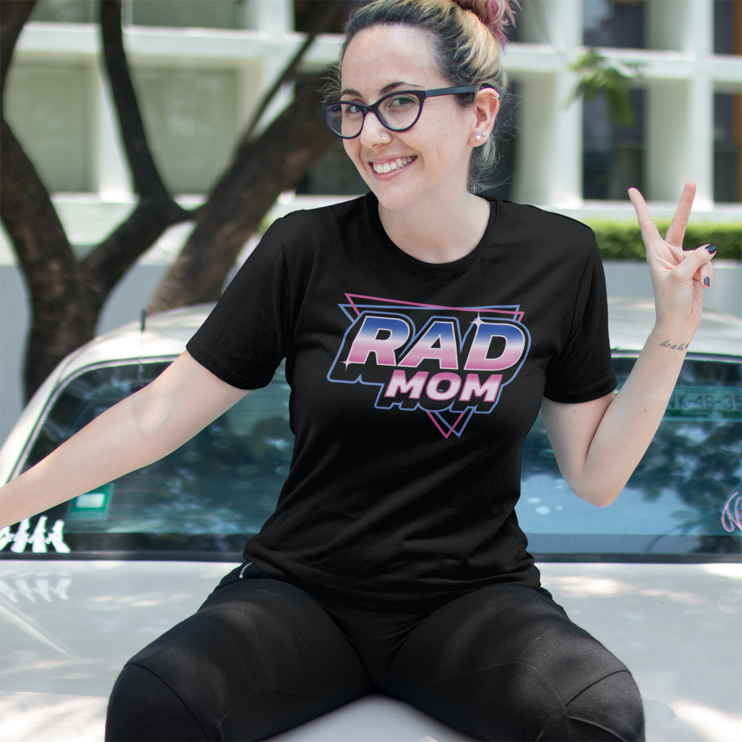 Rad Mom / Rad Dad - Matching Shirts - 80's Retrowave