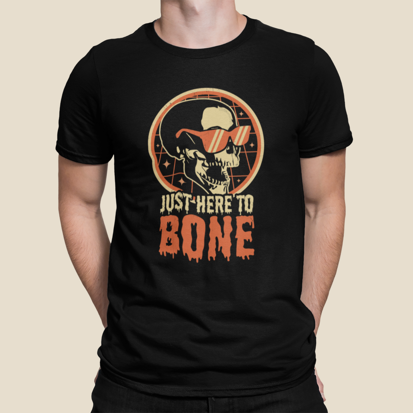 Just Here To Bone Skeleton Skull