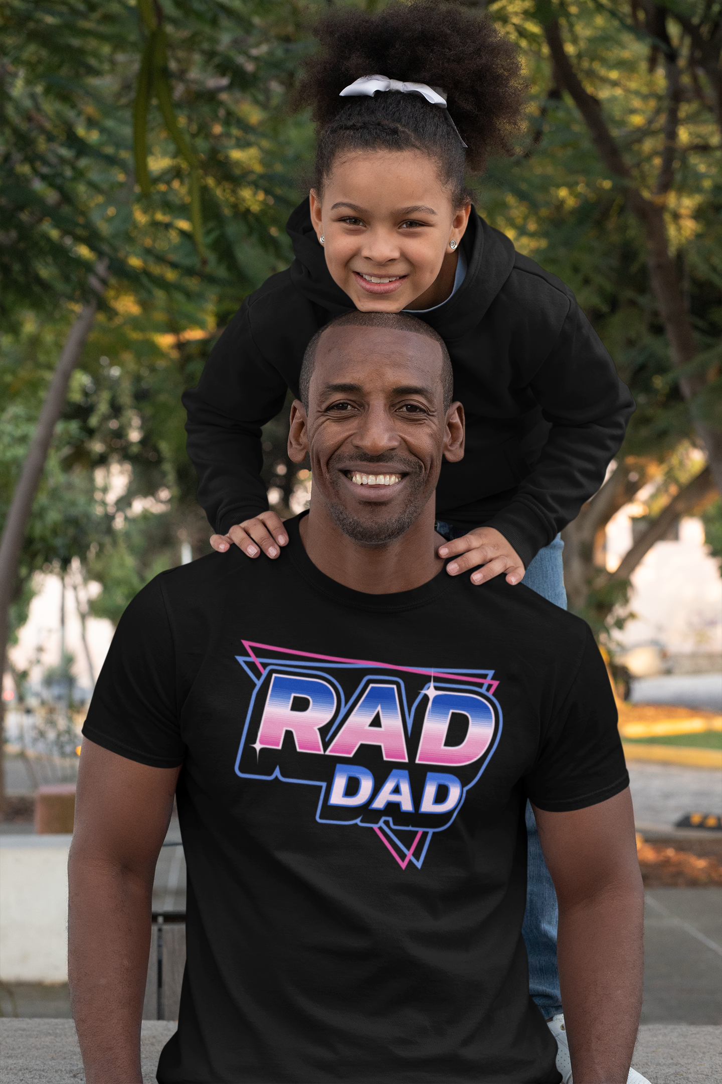 Rad Mom / Rad Dad - Matching Shirts - 80's Retrowave