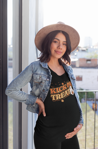 Kick or Treat Pregnancy Announcement Shirt