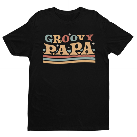 Groovy Papa 1970's Hippie Retro Vintage Fathers Day